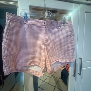Tommy Hilfiger Pink Checkered Women's Shorts